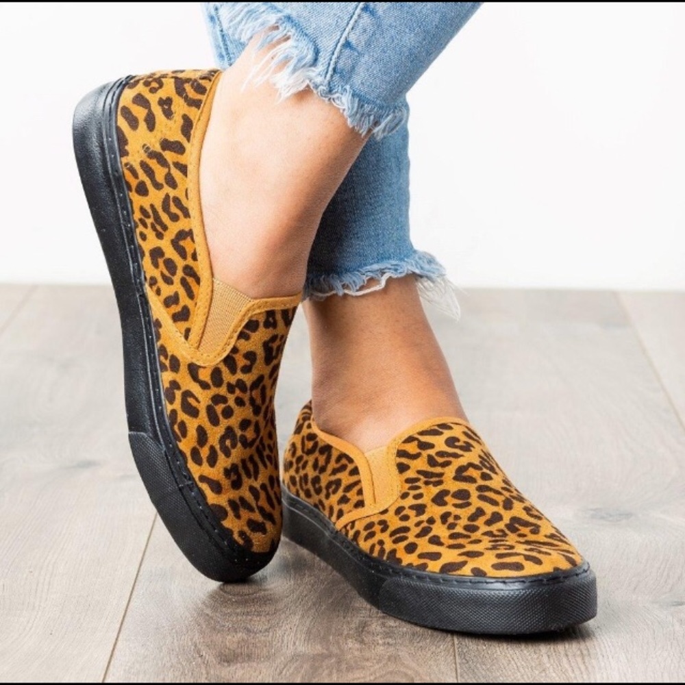 Leopard print sneakers